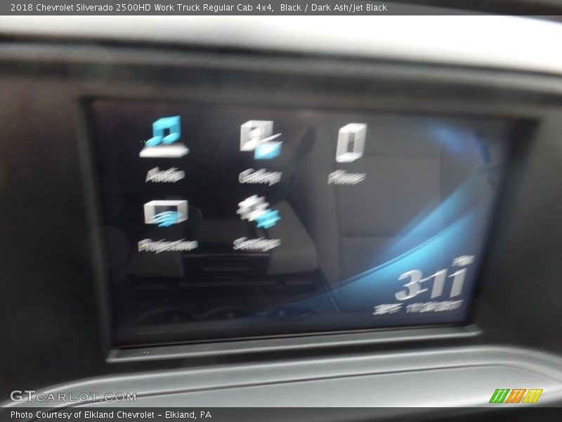 Black / Dark Ash/Jet Black 2018 Chevrolet Silverado 2500HD Work Truck Regular Cab 4x4