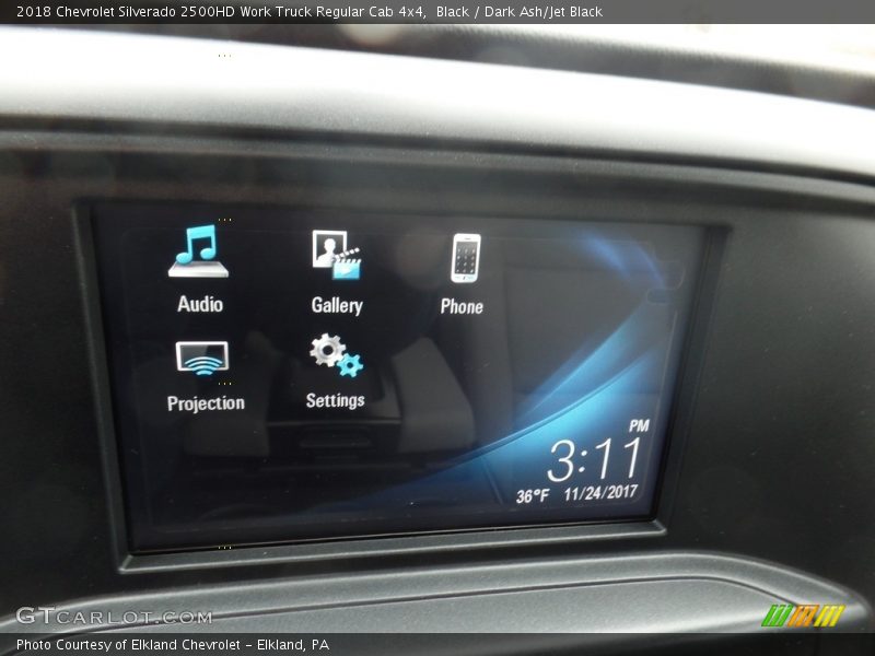 Black / Dark Ash/Jet Black 2018 Chevrolet Silverado 2500HD Work Truck Regular Cab 4x4