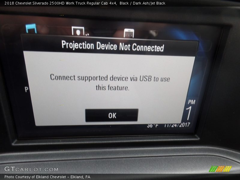 Black / Dark Ash/Jet Black 2018 Chevrolet Silverado 2500HD Work Truck Regular Cab 4x4