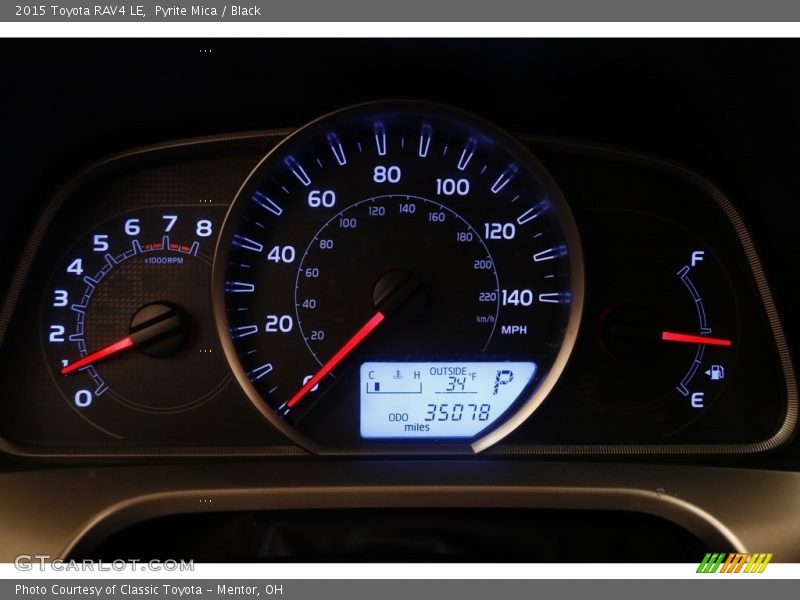 Pyrite Mica / Black 2015 Toyota RAV4 LE