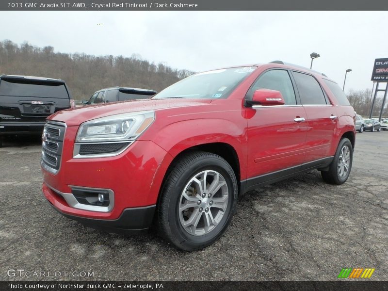 Crystal Red Tintcoat / Dark Cashmere 2013 GMC Acadia SLT AWD