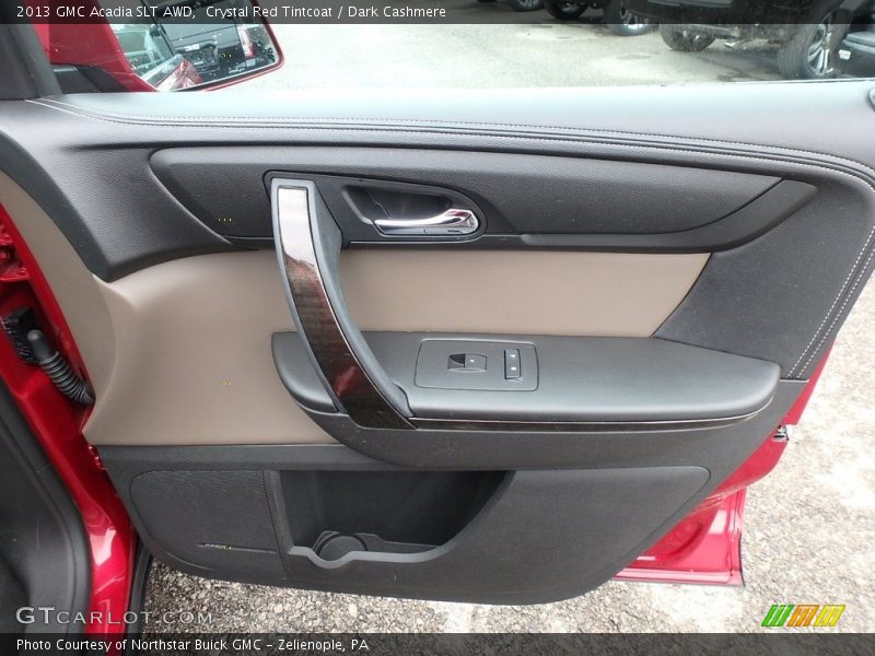 Crystal Red Tintcoat / Dark Cashmere 2013 GMC Acadia SLT AWD