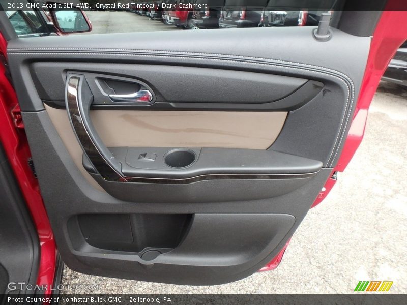 Crystal Red Tintcoat / Dark Cashmere 2013 GMC Acadia SLT AWD