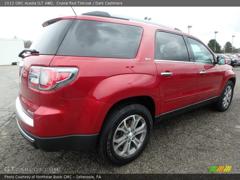 Crystal Red Tintcoat / Dark Cashmere 2013 GMC Acadia SLT AWD