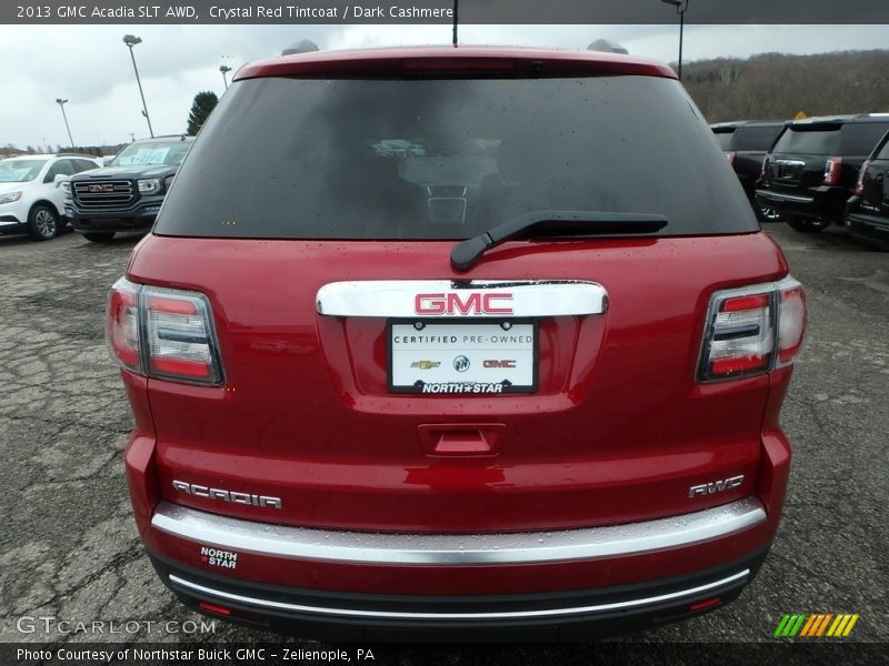Crystal Red Tintcoat / Dark Cashmere 2013 GMC Acadia SLT AWD