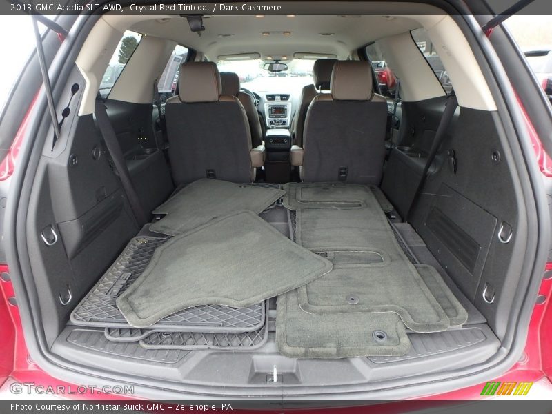 Crystal Red Tintcoat / Dark Cashmere 2013 GMC Acadia SLT AWD