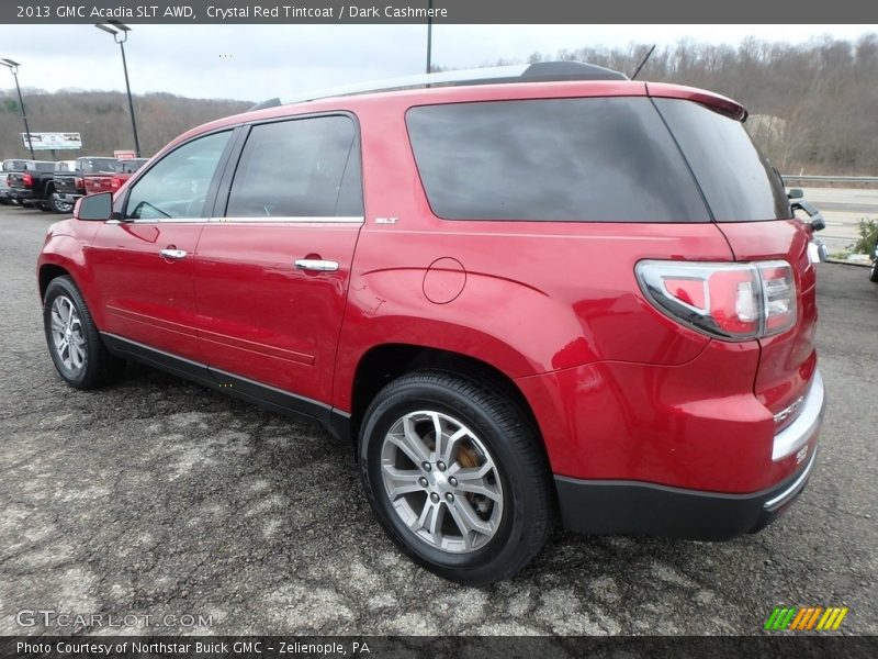 Crystal Red Tintcoat / Dark Cashmere 2013 GMC Acadia SLT AWD