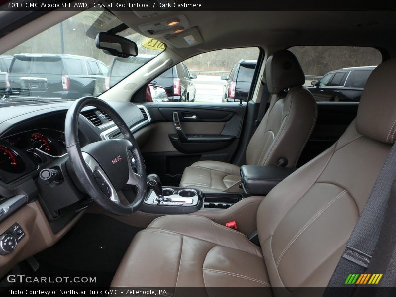 Crystal Red Tintcoat / Dark Cashmere 2013 GMC Acadia SLT AWD