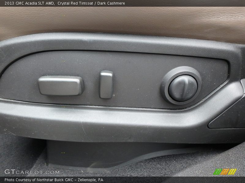 Crystal Red Tintcoat / Dark Cashmere 2013 GMC Acadia SLT AWD