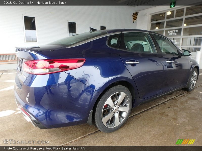 Horizon Blue / Black 2018 Kia Optima SX