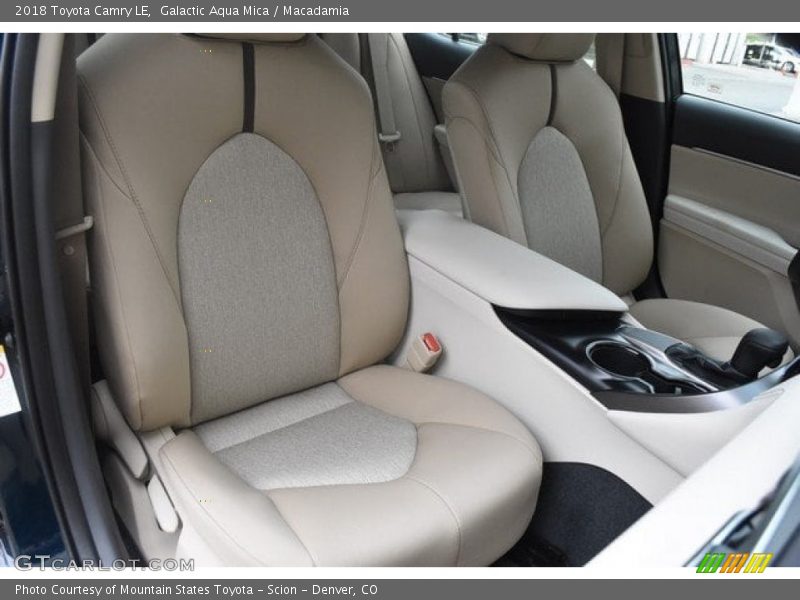 Galactic Aqua Mica / Macadamia 2018 Toyota Camry LE