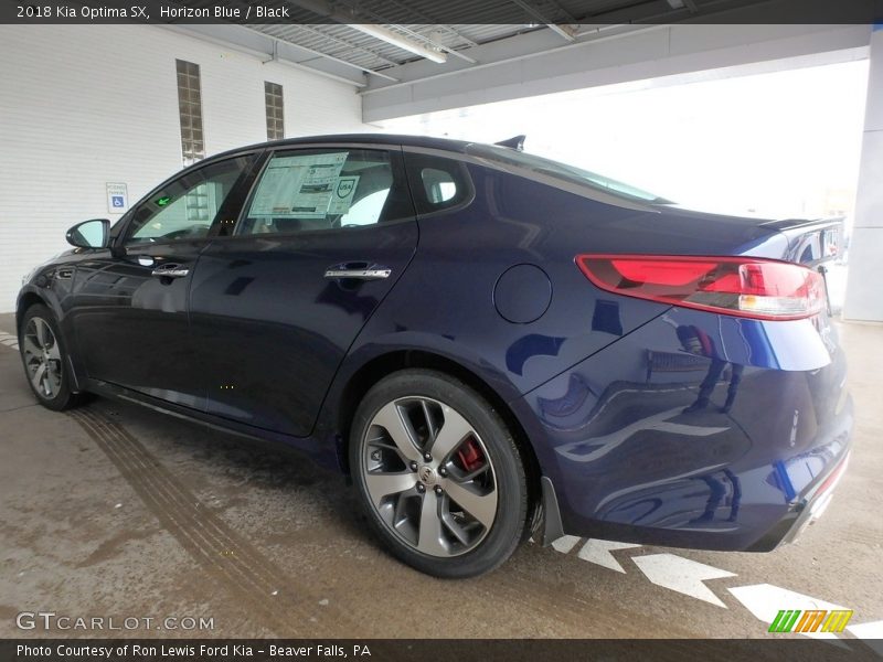Horizon Blue / Black 2018 Kia Optima SX