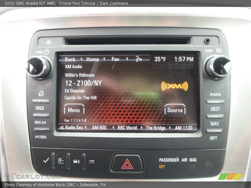 Crystal Red Tintcoat / Dark Cashmere 2013 GMC Acadia SLT AWD