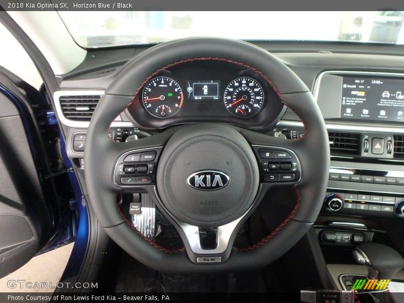 Horizon Blue / Black 2018 Kia Optima SX