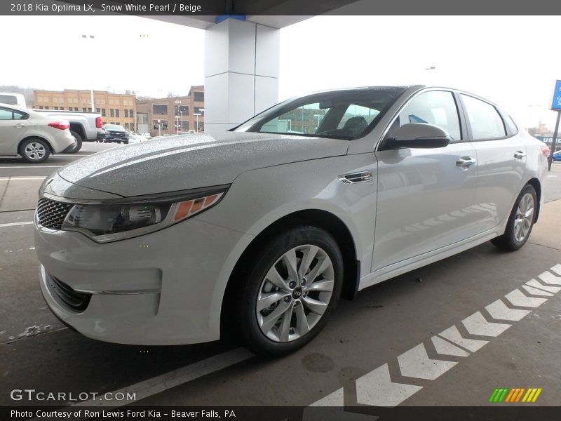 Snow White Pearl / Beige 2018 Kia Optima LX