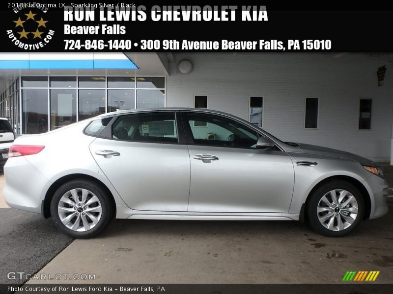 Sparkling Silver / Black 2018 Kia Optima LX