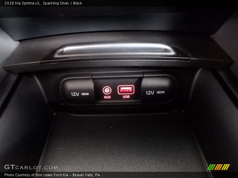 Sparkling Silver / Black 2018 Kia Optima LX