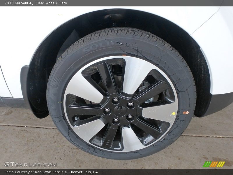 Clear White / Black 2018 Kia Soul +