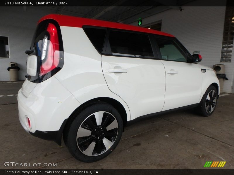 Clear White / Black 2018 Kia Soul +