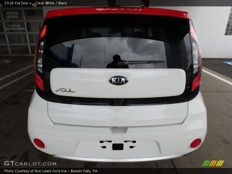 Clear White / Black 2018 Kia Soul +