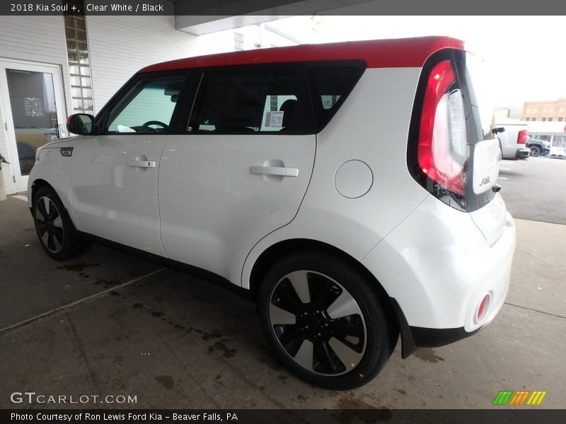 Clear White / Black 2018 Kia Soul +