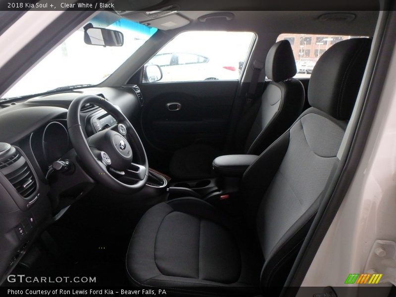 Clear White / Black 2018 Kia Soul +
