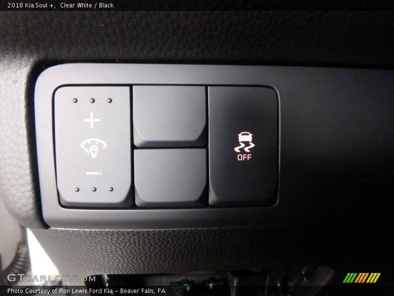 Clear White / Black 2018 Kia Soul +