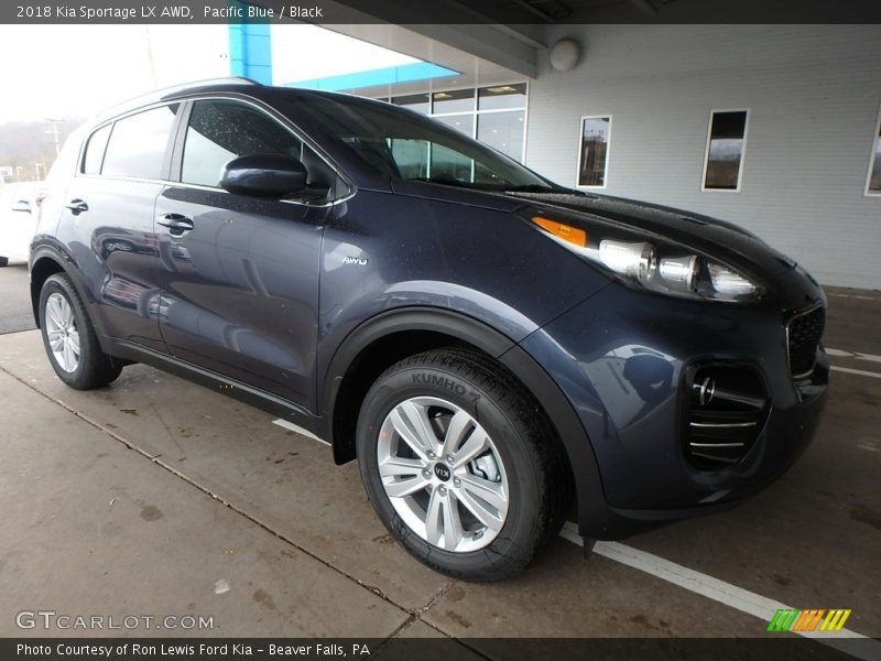 Pacific Blue / Black 2018 Kia Sportage LX AWD