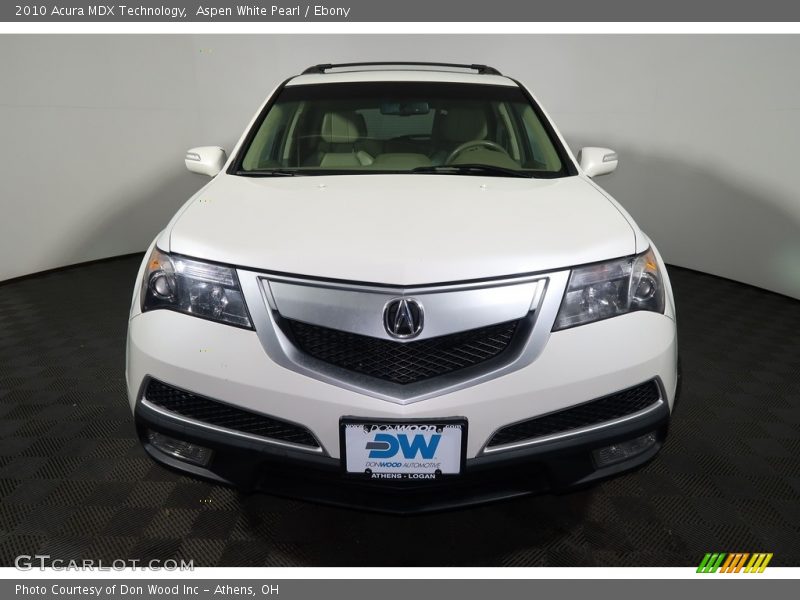 Aspen White Pearl / Ebony 2010 Acura MDX Technology