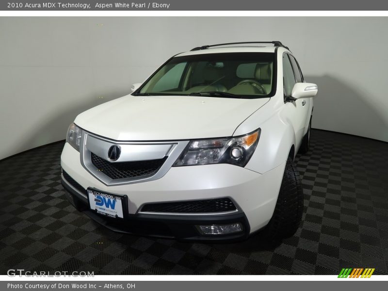 Aspen White Pearl / Ebony 2010 Acura MDX Technology