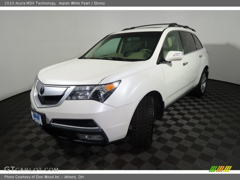 Aspen White Pearl / Ebony 2010 Acura MDX Technology