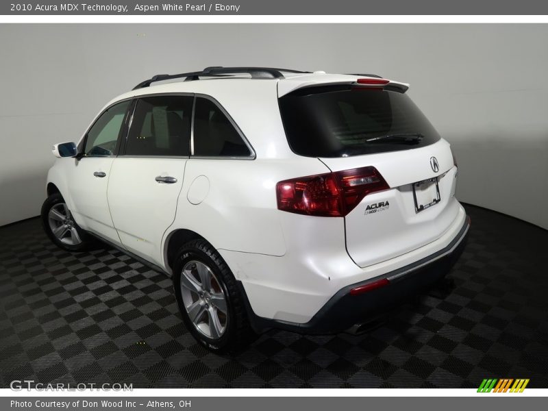 Aspen White Pearl / Ebony 2010 Acura MDX Technology