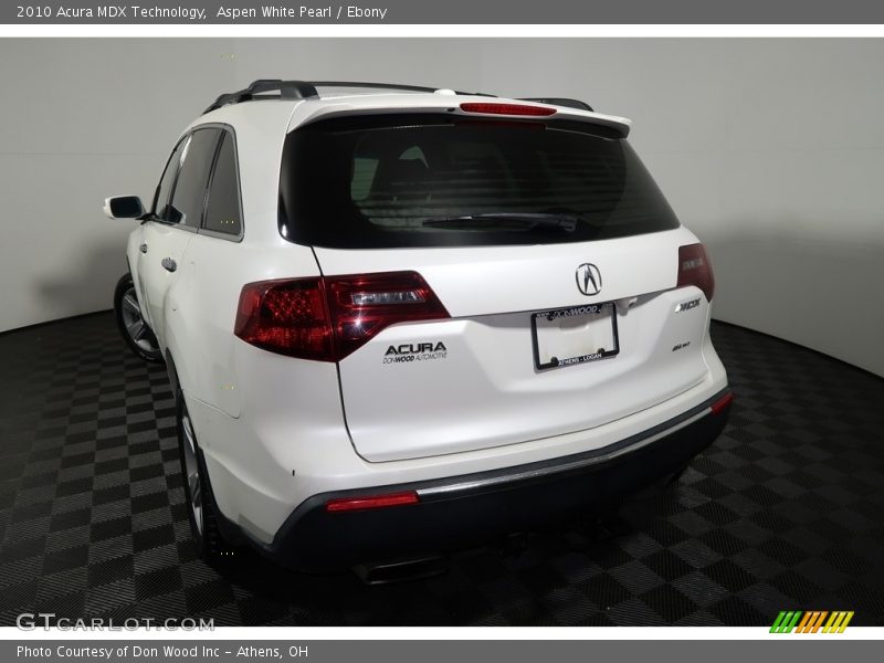Aspen White Pearl / Ebony 2010 Acura MDX Technology