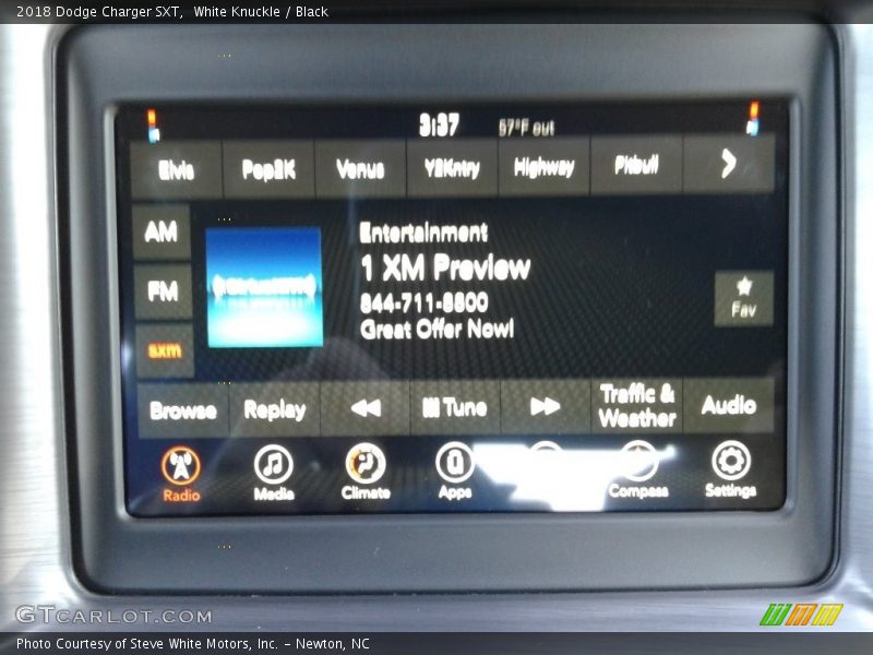 White Knuckle / Black 2018 Dodge Charger SXT