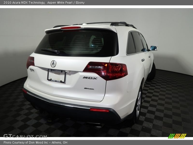 Aspen White Pearl / Ebony 2010 Acura MDX Technology