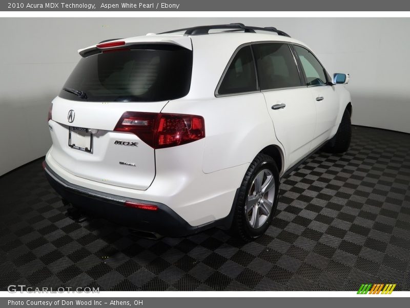 Aspen White Pearl / Ebony 2010 Acura MDX Technology