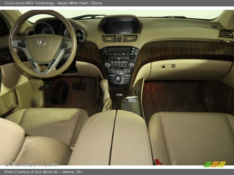 Aspen White Pearl / Ebony 2010 Acura MDX Technology