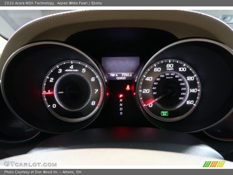 Aspen White Pearl / Ebony 2010 Acura MDX Technology