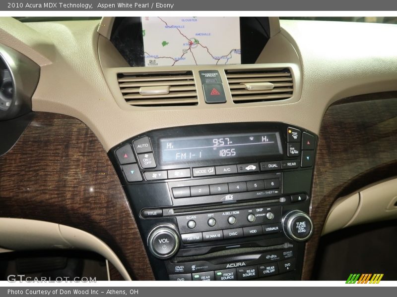 Aspen White Pearl / Ebony 2010 Acura MDX Technology