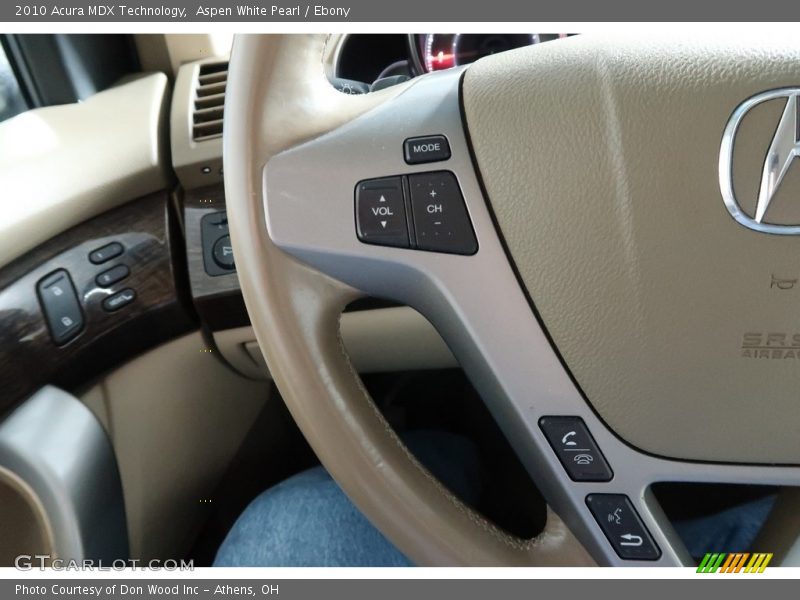 Aspen White Pearl / Ebony 2010 Acura MDX Technology