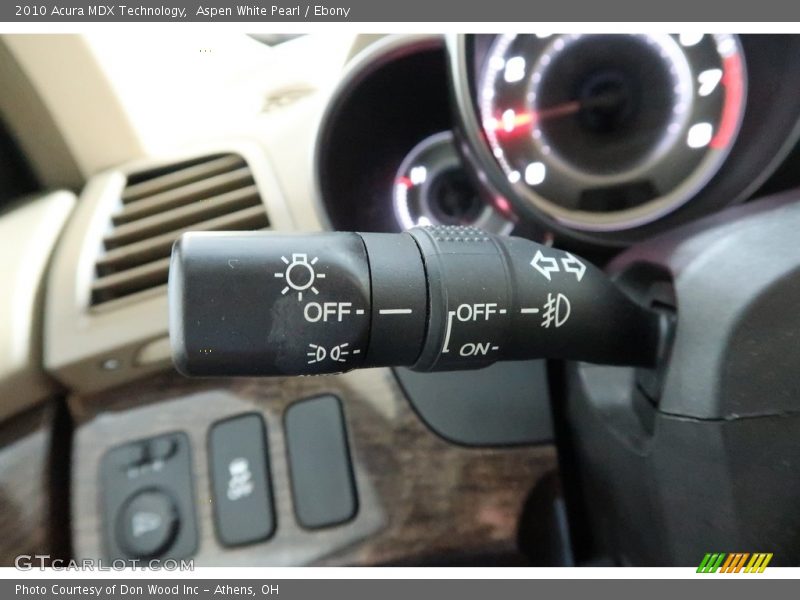 Aspen White Pearl / Ebony 2010 Acura MDX Technology
