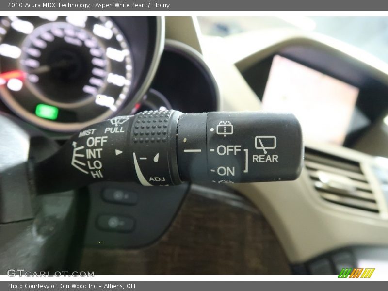 Aspen White Pearl / Ebony 2010 Acura MDX Technology