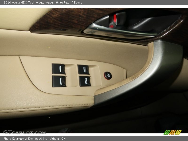 Aspen White Pearl / Ebony 2010 Acura MDX Technology