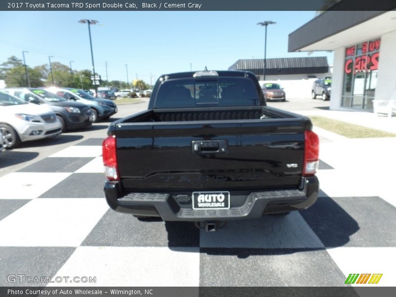 Black / Cement Gray 2017 Toyota Tacoma TRD Sport Double Cab
