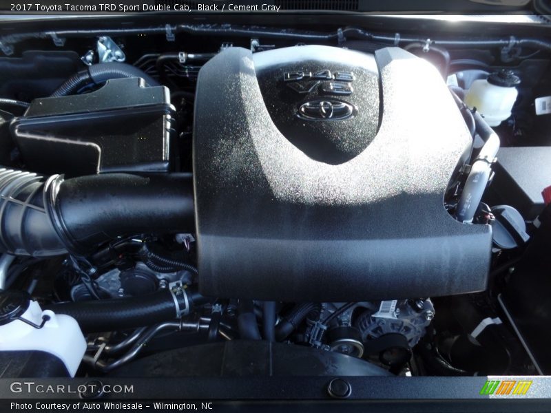 Black / Cement Gray 2017 Toyota Tacoma TRD Sport Double Cab