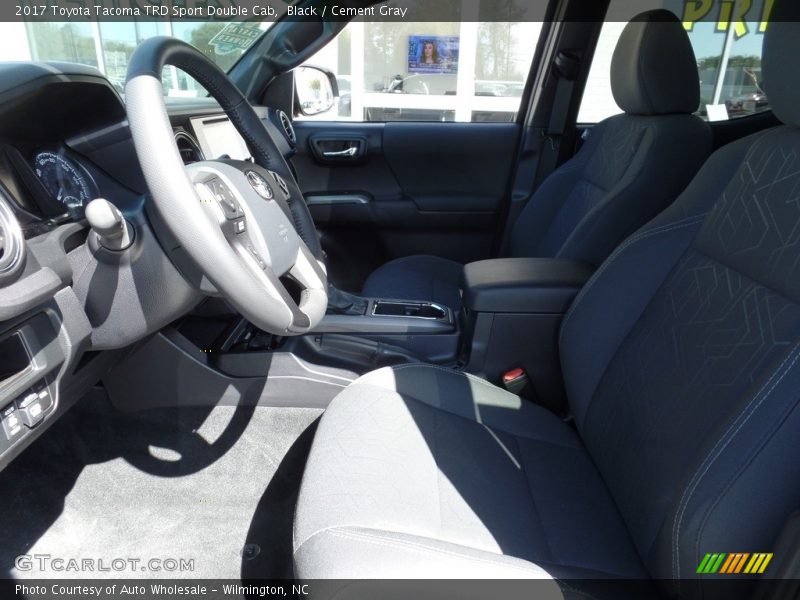 Black / Cement Gray 2017 Toyota Tacoma TRD Sport Double Cab
