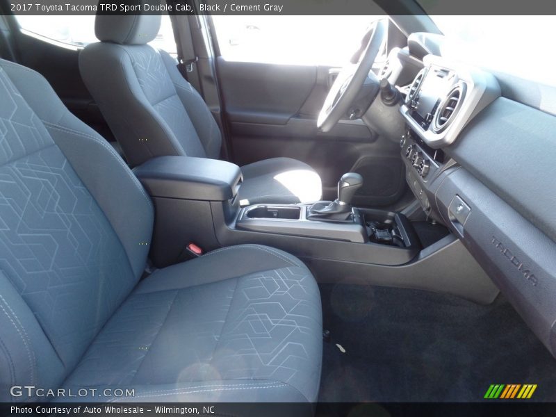 Black / Cement Gray 2017 Toyota Tacoma TRD Sport Double Cab