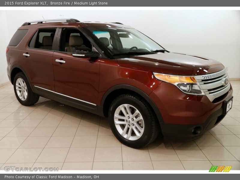 Bronze Fire / Medium Light Stone 2015 Ford Explorer XLT