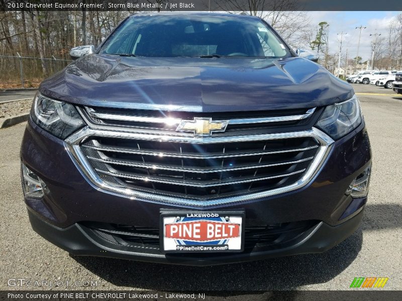 Storm Blue Metallic / Jet Black 2018 Chevrolet Equinox Premier