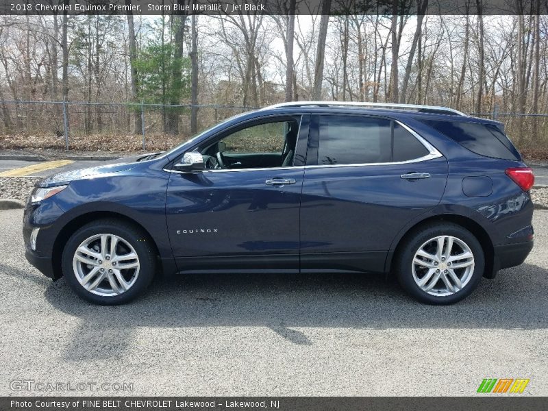 Storm Blue Metallic / Jet Black 2018 Chevrolet Equinox Premier